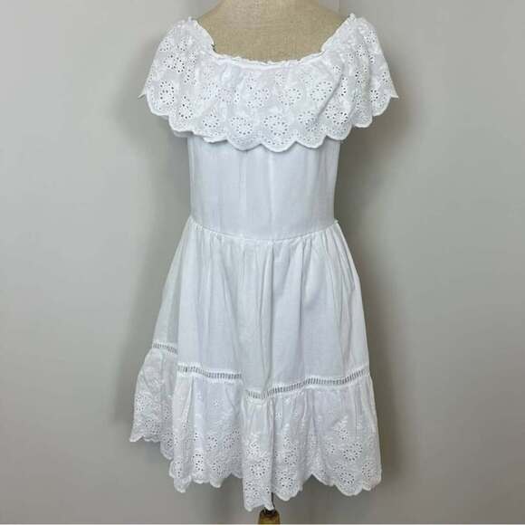 Blue Rain Francesca White Laney Off The Shoulder Dress size M - Picture 3 of 9